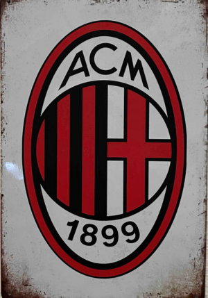 Retro tabuľka – AC Milan