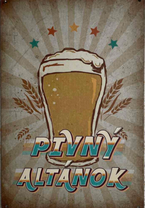 Retro tabuľka – Pivný altánok
