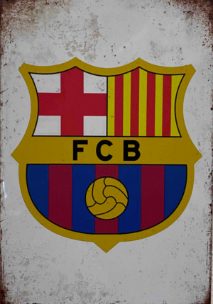 Retro tabuľka – FC Barcelona