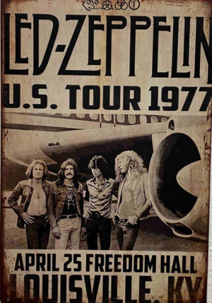 Retro tabuľka – Led Zeppelin
