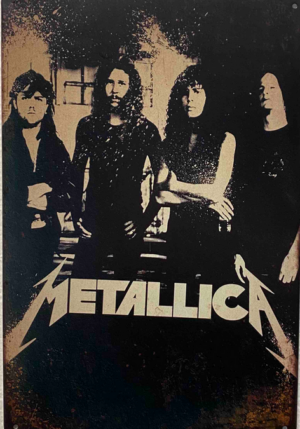 Retro tabuľka – Metallica