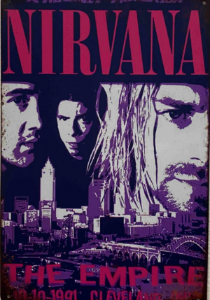 Retro tabuľka – Nirvana