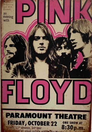 Retro tabuľka – Pink Floyd
