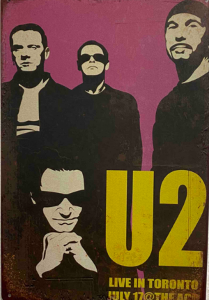 Retro tabuľka – U2