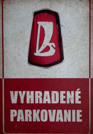 Retro tabuľka – Lada Vyhradené parkovanie
