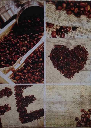 Retro tabuľka – Coffee Collage