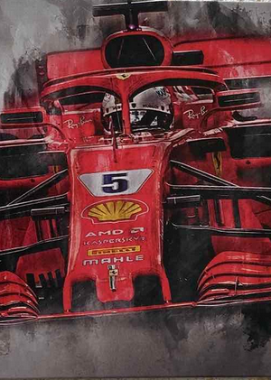 Retro tabuľka – Ferrari F1