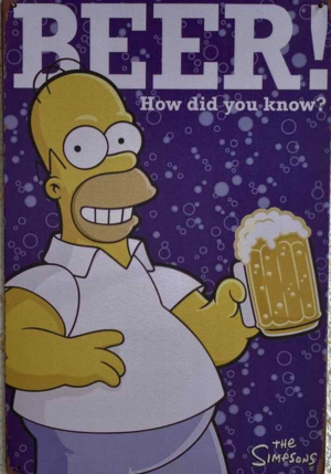 Retro tabuľka – Beer! How did you know?